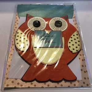 Paper Magic Group Blank Greeting Card With Envelope - Owl - Picture 1 of 4