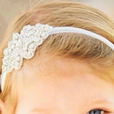 Bridal hairband wedding headband Flower Girl Rhinestone hairband Party hairband - Image 1 of 3