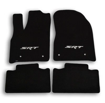 16-19 Jeep Grand Cherokee SRT - черный Velourtex ковер 4шт напольные коврики комплект с логотипом - Изображение 1 из 4