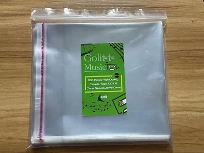 100 × New Normal CD Jewel Case Clear Plastic CD Outer Sleeves 3Mil - Bild 1 von 4