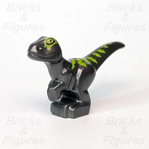 The LEGO® Movie Dark Grey Baby Raptor with Lime Markings Dinosaur Part 70839 - Picture 1 of 3