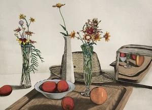 Rick Loudermilk Stillleben mit Toaster handkolorierte Radierung Limited Edition - Bild 1 von 9