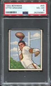 1950 Bowman #45 Otto Graham RC PSA 4 Cleveland Browns HOF Northwestern Univ. - Foto 1 di 1