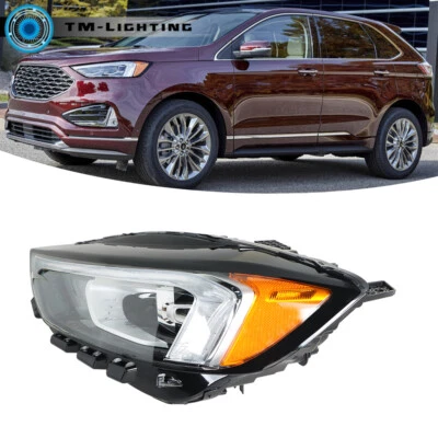 Faro LED del lado izquierdo del conductor Ford Edge 2019 2020 2021 con faro DRL negro Foto 1 de 4