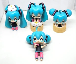 Mini Figura Modelo Japón Hatsune Miku x Shumai-kun 2" Vocaloid Anime 4 Piezas - Imagen 1 de 5