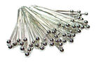 10 Piece Silver Headpins Prism Pin Ball 20x0.5mm