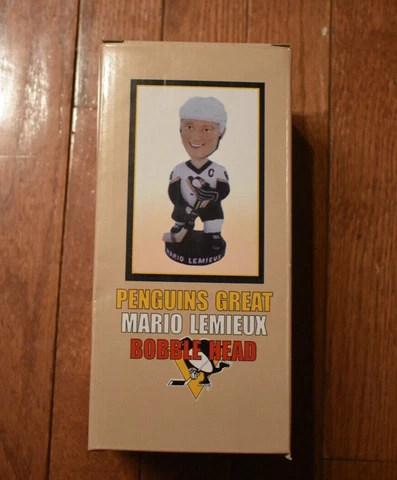 Pittsburgh Penguins Great Mario Lemieux Bobblehead -- New in Box Cover