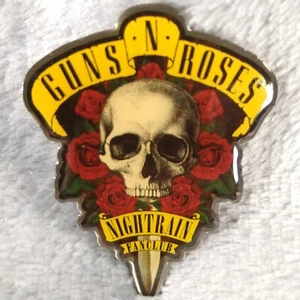Guns N Roses Fan Club Pin Nightrain GNR Anstecker Nachtzug Axl Rose Slash selten - Bild 1 von 5