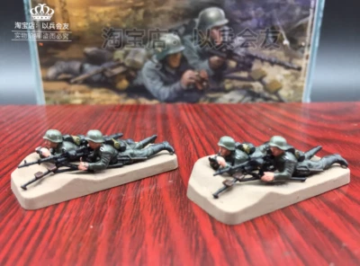 1: 72 4Pcs German World War II MG34 Heavy machine gun Group Soldier Model - Image 1 of 4