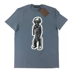 Louis Vuitton Chapman Zulu Statue Crew Neck T-Shirt Short Sleeve Xxs Cotton Tops - Picture 1 of 3