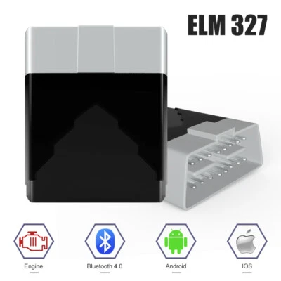 ELM327 Bluetooth Coche Diagnóstico OBD2 Escáner Lector de Código Herramienta Para Android IOS Foto 1 de 4
