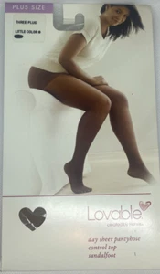 Hanes Lovable Day Collant Trasparente, Control Top, Piccolo Colore, Tre Plus - Foto 1 di 2