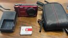 Sony Cyber-Shot DSC-H70 16.1MP Digital Camera Red Bundle. Battery And Charger