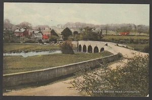 Postcard Boldre Bridge nr Lymington New Forest Hampshire posted 1928 - Picture 1 of 2