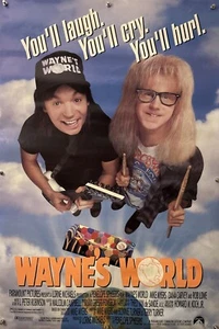 WAYNE'S WORLD Original One Sheet Movie Poster - 1992 - MIKE MYERS/DANA CARVEY - Picture 1 of 8
