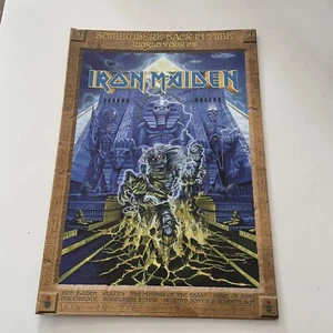 Iron Maiden Somewhere Back In Time 2008 World Tour Programme Souvenir Poster - Imagen 1 de 3