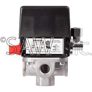 034-0108 OEM Sanborn/Craftsman 4-Port Pressure Switch 90/120 PSI - Picture 1 of 5
