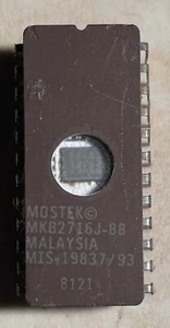 Mostek MKB2716J-88 2716 16K EPROM - borrable UV - Imagen 1 de 1
