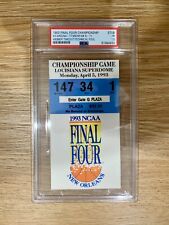 1993 NCAA National Championship Ticket UNC Michigan Fab 5 Webber Timeout PSA