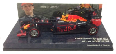 Minichamps Red Bull RB12 3rd German GP 2016 - Max Verstappen 1/43 Scale - Image 1 of 4