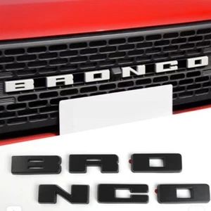 Black ABS grille badge lettering modified decal trim cover adorns Ford Mustang - Picture 1 of 18