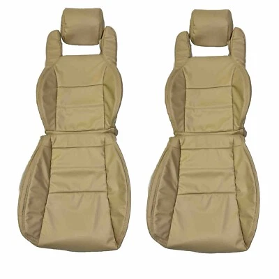 Fundas de asiento de cuero real beige claro Toyota Supra MK3 / MKIII 1986,5-1992 Foto 1 de 3