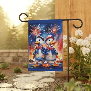 Patriotic Garden flag Festive Ducks Garden Decor Outdoor Flag, Independence Day - Picture 1 of 9