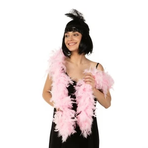 Baby Pink Feather Boa Luxury Fancy Dress Flapper Costume Christmas Feather 2m - Picture 1 of 1