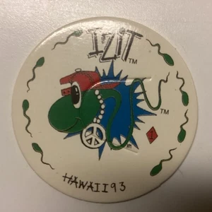 Vintage Izit Sperm Mascot Logo Hawaii POG Milk Cap 1993 NEW Anthropomorphic - Picture 1 of 2