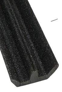 BEFLOCKTER AUSGEKLEIDETER GUMMI DOPPELSCHIEBE GUMMI FENSTERKANAL 4,75 bis 6 mm Glas - Bild 1 von 5