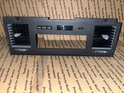 1991 Mercury Grand Marquis OEM Center Dash Bezel With Vents & Clock Black - Image 1 of 4