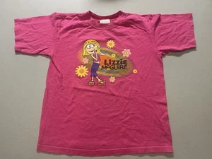 Vintage Y2k Disney Lizzie McGuire T Shirt Rare TV Cartoon Girls Small Pink - Picture 1 of 6