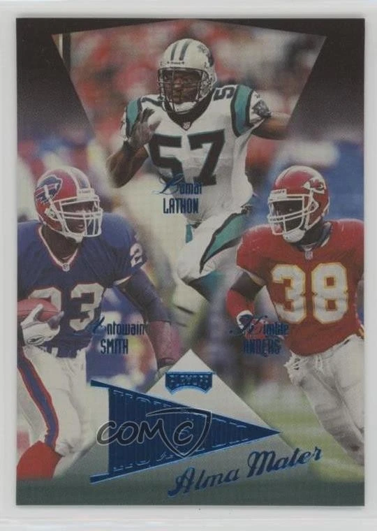 1998 Playoff Prestige Alma Maters Blue Lamar Lathon Antowain Smith Kimble Anders - Image 1 of 2