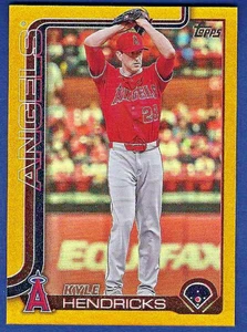 Actualización Topps 2025 Kyle Hendricks #US136 lámina de oro 30/50 - Imagen 1 de 2