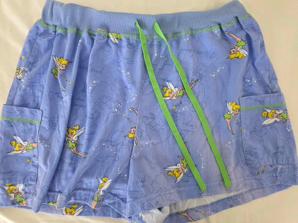 Винтажные пижамные шорты Disney Store Tinkerbell - Изображение 1 из 4