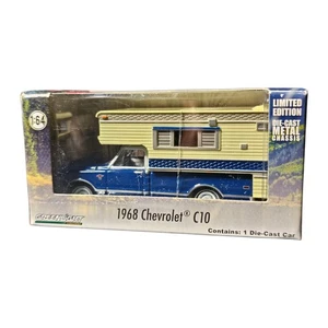 Greenlight 1968 Chevy C10 with Camper 1:64 Diecast Pickup 29878 - Picture 1 of 2
