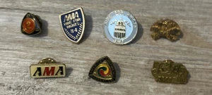 Lot 7 AMA American Motorcycle Association Anstecknadeln 1980er Ride For Rights 2 Jahre - Bild 1 von 4