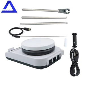 Agitador magnético de laboratorio 280 °C/536 °F placa caliente mezclador magnético 3L 200-1500 rpm - Imagen 1 de 17