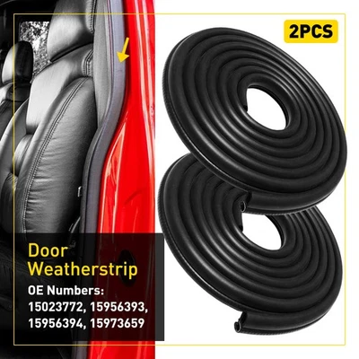 Rubber Door Weatherstrip Seals For Chevy GMC Suburban C/K 1500 2500 3500 B - Image 1 of 4