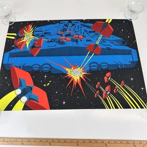 Outer Space Blacklight Poster Vintage Original 1970’s 28”x20” No.-2 - Picture 1 of 14