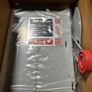 Interruptor de desconexión fusible de 3 polos DH362FGK EATON 60 amperios 600 V nuevo - Imagen 1 de 2