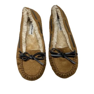Pantofole mocassino Airwalk Kolili taglia 5 giovanili marrone scamosciato foderato pelliccia sintetica - Foto 1 di 7