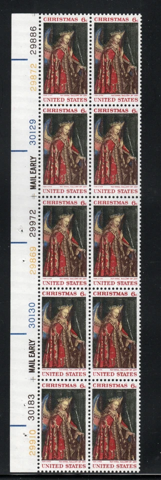 ALLY'S US Plate Block Scott #1363 6c Christmas - Gabriel [10] MNH F/VF [F-47_c2] - Image 1 of 1