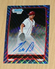2012 Bowman Chrome Blue Wave refractor prospect autograph Matt Purke 35/50