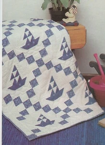 Baby Quilts Patterns Infants Hearts Pinwheel Puff Sail Away Garden Song P38 - Picture 1 of 20