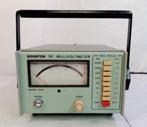 Boonton 92E RF Millivoltmeter - Powers On - No Probe - Untested - Picture 1 of 11