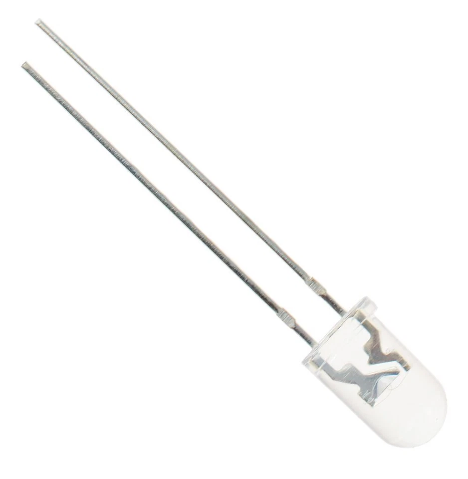 50 X Green 5mm LED Water Clear 6000mcd 30°