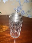 Antique Cut Glass Silver Epns Lidded Mustard Pot
