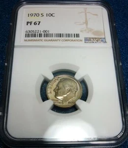 1970-S NGC PF67 10C ROOSEVELT DIME #001 - Picture 1 of 4