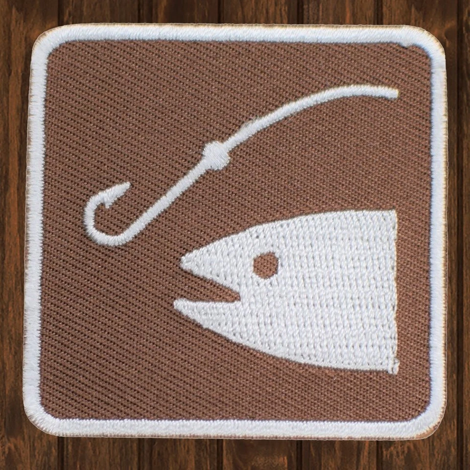 Fishing Embroidered Patch — Iron On - Image 1 of 1